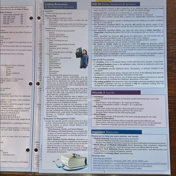 Quick Study Medical Coding Quick Reference Guide - Picture 4 of 6